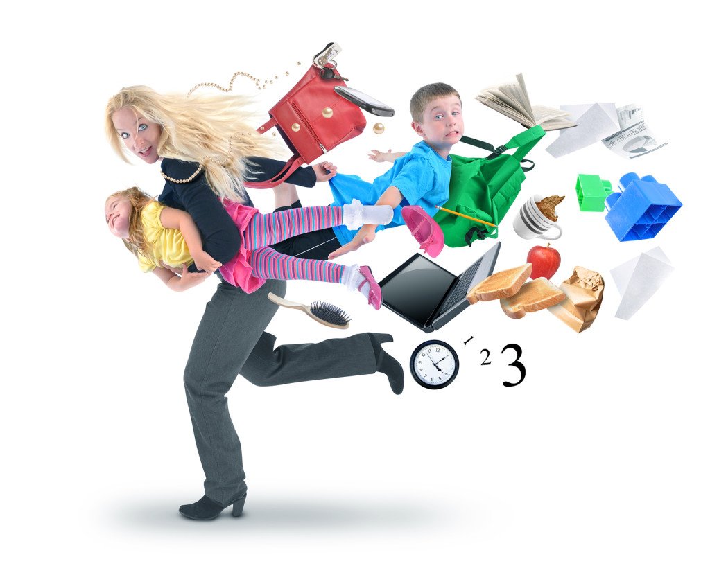 Making time for things that matter bigstock Stress Mother Running Late Wit 49227587 1024x830 Making time for things that matter